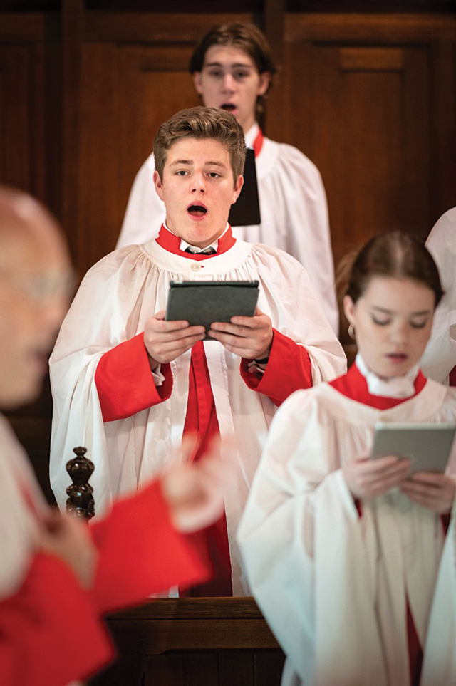 Trinity College Choir performing