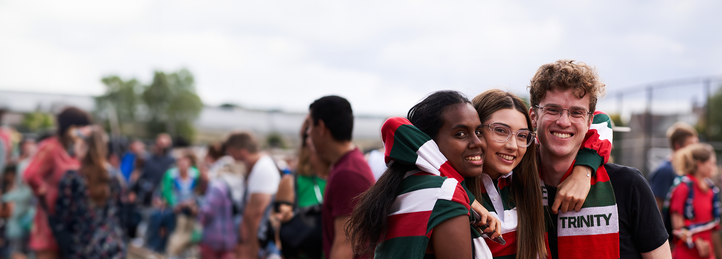 Happy students at the athletics carnival 