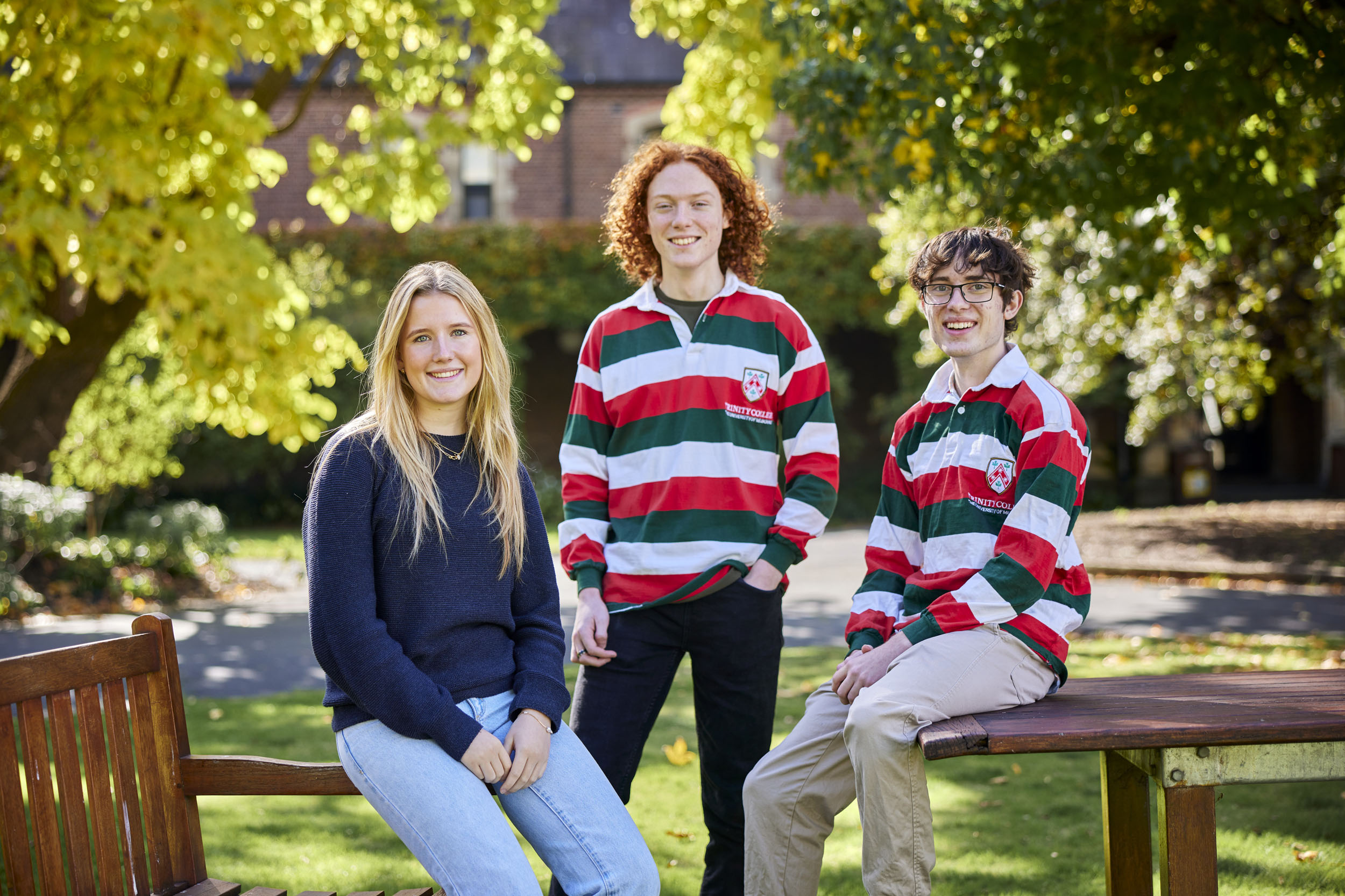 Students outside on the campus