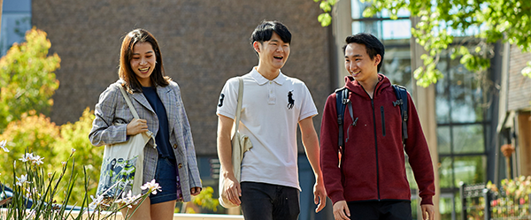 Students on campus